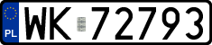 License plates of Poland, Regular car plates
