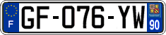 French license plate, SIV (ordinary)