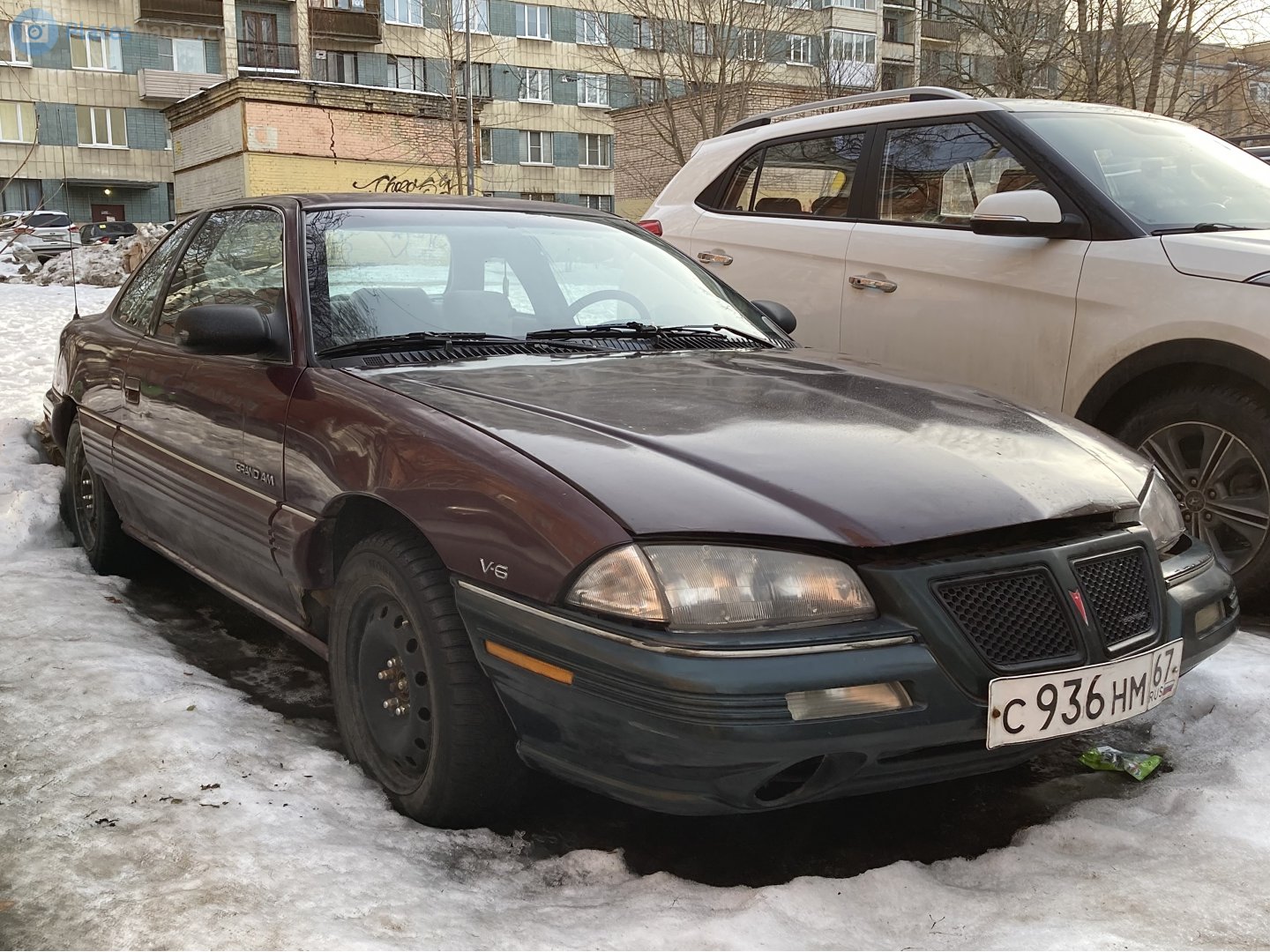 с 936 нм 67, Pontiac Grand Am 4th gen 2-door Coupé (N-body), 1991–1995