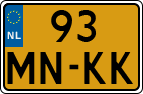 License plate of the Netherlands, Motorcycles