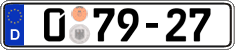 German license plate, Diplomatic