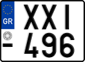 License plate of Greece, Motorcycles