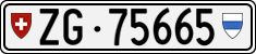 License plate of Switzerland, Cars
