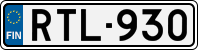 License plate of Finland, Cars