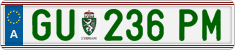 License plate of Austria, Regular plates