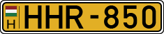 license plates of Hungary, Commercial vehicles (1990)