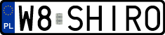 License plates of Poland, Vanity Plates