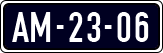 License plate of the Netherlands, Imported oldtimers (cars)