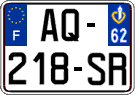 French license plate, SIV (ordinary)
