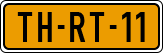 License plate of the Netherlands, Cars