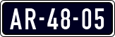 License plate of the Netherlands, Imported oldtimers (cars)