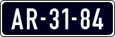 License plate of the Netherlands, Imported oldtimers (cars)