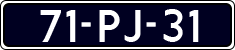 License plate of the Netherlands, Cars