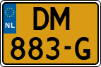 License plate of the Netherlands, Military