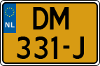 License plate of the Netherlands, Military