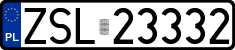 License plates of Poland, Regular car plates