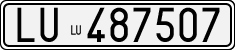 License plate of Italy, Cars (1927 year series)