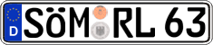 German license plate, Regular plates