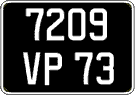 French license plate, FNI