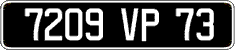 French license plate, FNI