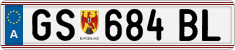 License plate of Austria, Regular plates
