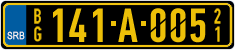 License plate of Serbia, Diplomatic