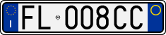 License plate of Italy, Cars (1994 year series)