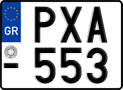 License plate of Greece, Motorcycles