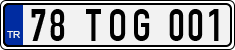 License plate of Turkey, Regular plates