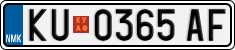 License plate of North Macedonia, Regular plates (2012)