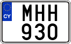 License plate of Cyprus, Regular plates