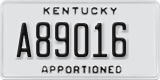 Kentucky, Apportioned (A12345)