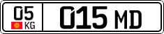 License plate of Kyrgyzstan, Organizations (2016)
