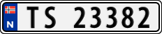 License plate of Norway, Cars