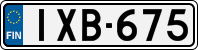 License plate of Finland, Cars