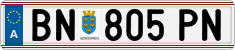 License plate of Austria, Regular plates