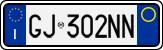 License plate of Italy, Cars (1994 year series)