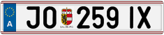 License plate of Austria, Regular plates