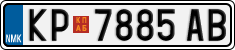 License plate of North Macedonia, Regular plates (2012)