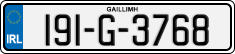 License plate of Ireland, Regular plates