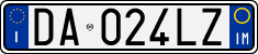 License plate of Italy, Cars (1994 year series)