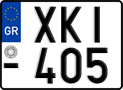License plate of Greece, Motorcycles