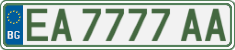 License plate of Bulgaria, Cars