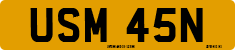 License plate of the United Kingdom, 1963 year system