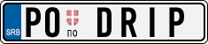 License plate of Serbia, Vanity Plates