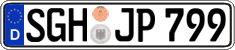 German license plate, Regular plates