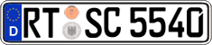 German license plate, Regular plates
