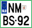 License plate of Slovenia, Motorcycles