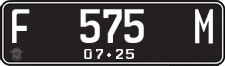 License plate of Indonesia, Regular plates