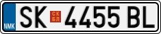 License plate of North Macedonia, Regular plates (2012)